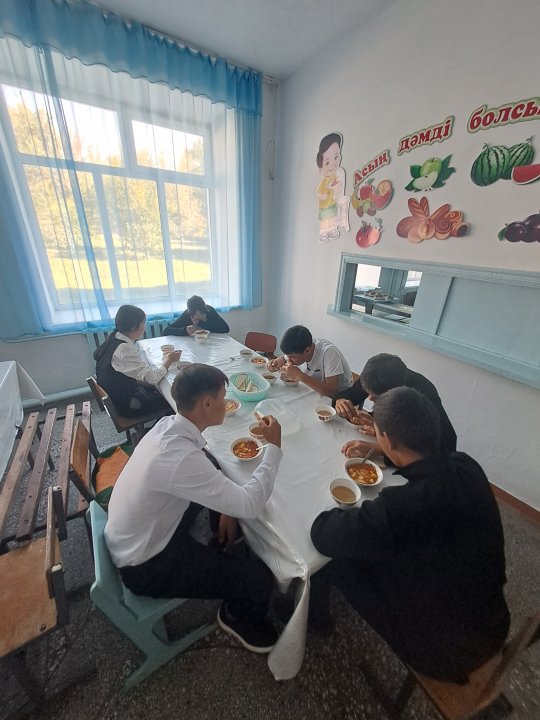 оқушылардың тамақтану сәті